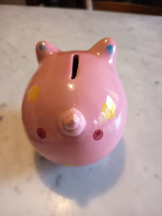 Salvadanaio maialino rosa