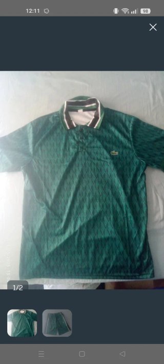 Conjunto Lacoste Verde Polo y Pantalón Corto