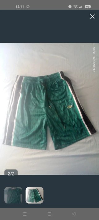 Conjunto Lacoste Verde Polo y Pantalón Corto
