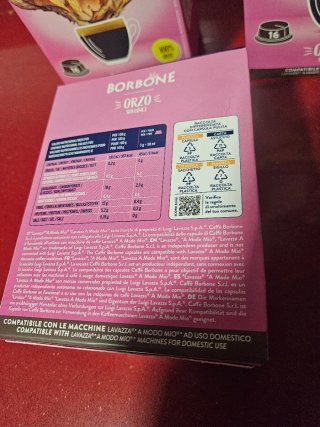 6 Cajas Cápsulas Borbone Orzo Solubile Lavazza