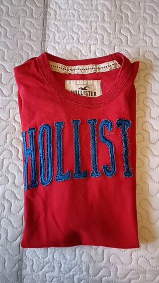 Camiseta Hollister Roja Talla S