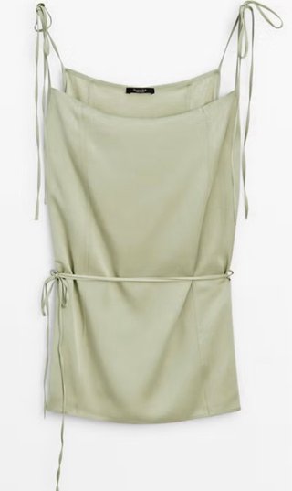 Camisa Massimo Dutti tirantes raso