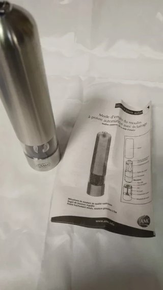 Macinapepe/sale elettrico AMC acciaio