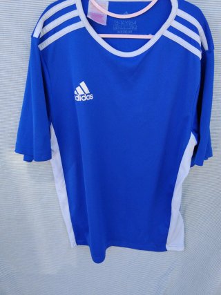 Camiseta Adidas Azul Talla 13-14 Años