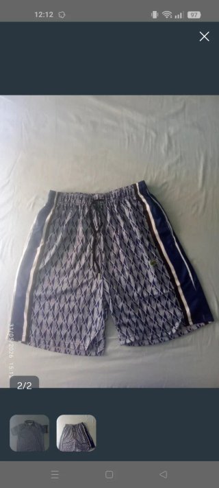 Conjunto Lacoste Azul y Blanco
