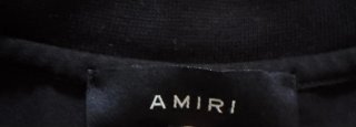 T-shirt AMIRI M Nera Logo Bianco