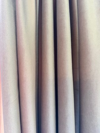Cortinas y 2 fundas cojín rosa viejo