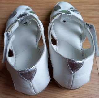 Sandalias Manlisa Piel Plataforma Blanca