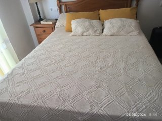 Colcha ganchillo cama 135 cm