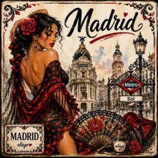 Baldosa Decorativa Madrid 20x15