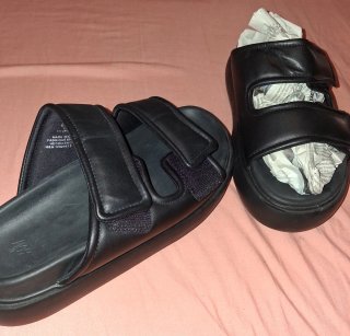 Sandalias mujer piel negras