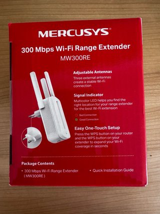 Repetidor Wi-Fi MERCUSYS 300 Mbps MW300RE