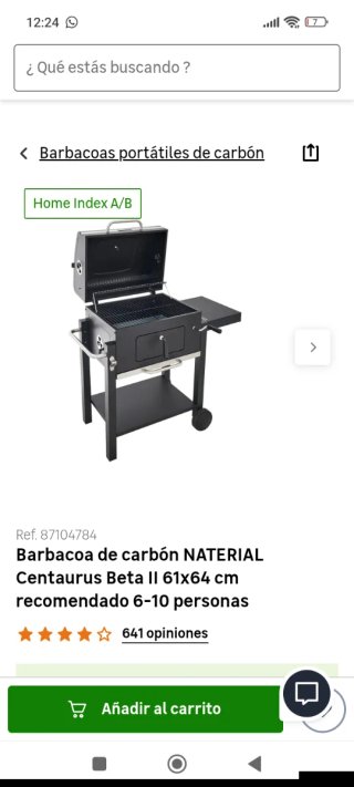 Barbacoa de carbón negra y plateada