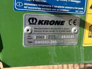 Rastrillo Krone Swadro 395