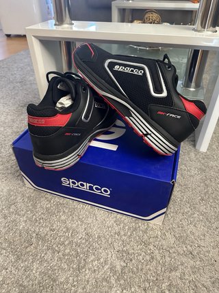 Zapatillas Sparco MX-RACE Negras y Rojas
