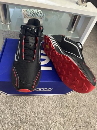 Zapatillas Sparco MX-RACE Negras y Rojas