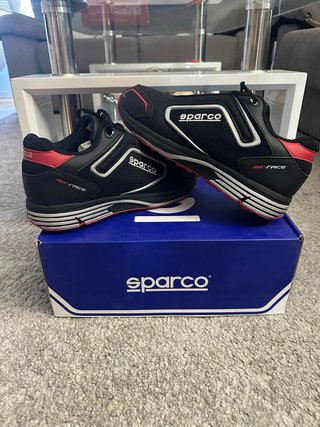 Zapatillas Sparco MX-RACE Negras y Rojas