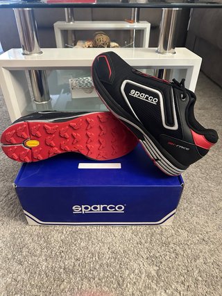 Zapatillas Sparco MX-RACE Negras y Rojas