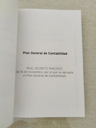 Plan General de Contabilidad