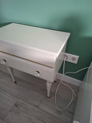 Mesitas de noche restauradas madera