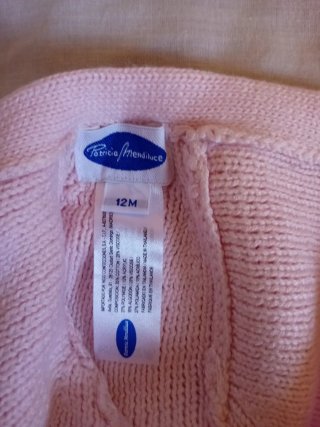Conjunto capota y bufanda rosa