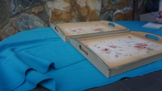 2 Bandejas madera artesanales ver fotos leer NUEVO