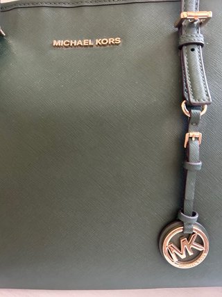 Bolso Michael Kors Jet Set Piel Verde Oscuro