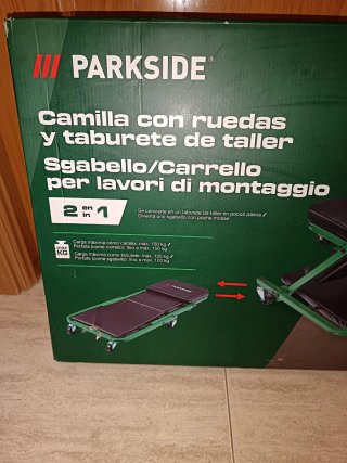 Camilla Mecánico 2 en 1 Parkside Nueva
