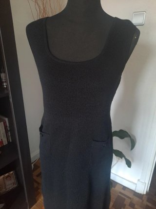Vestido Negro Mango Talla M