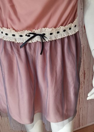 Vestido Rosa Empolvado Tul Talla Única