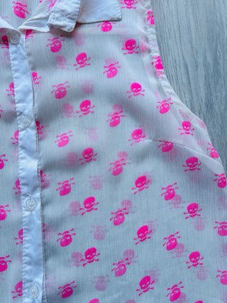 Blusa sin mangas estampada de Shana