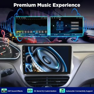 Android 2+64G Radio Peugeot 208/2008 2012-2018