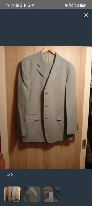 Traje chaqueta verdoso
