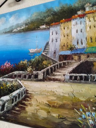 Cuadro Óleo Lienzo Mar