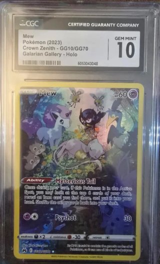 Mew Crown Zenith GG10 Carta Pokémon