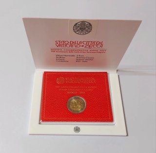 Lote 4 Coincard 2€ Vaticano 2024-2025