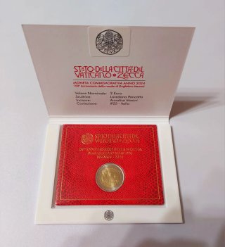 Lote 4 Coincard 2€ Vaticano 2024-2025