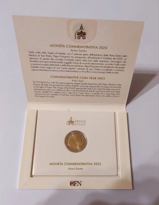 Lote 4 Coincard 2€ Vaticano 2024-2025