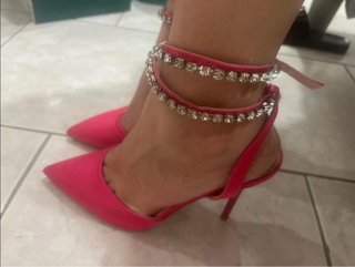 Tacchi rosa con strass