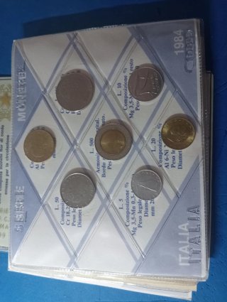 Divisionale Italia dal 1981 al 1989 senza argento