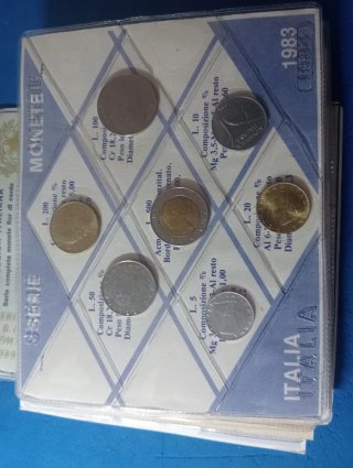 Divisionale Italia dal 1981 al 1989 senza argento