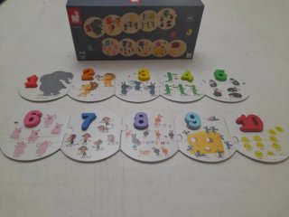 Jogo de Contar Animais Janod 3-6 anos