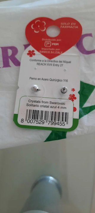 Pendientes Biojoux Hipoalergénicos Azul