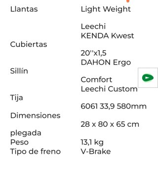 Bicicleta Plegable DAHON SUV D6