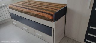 Cama nido con cajones y colchón