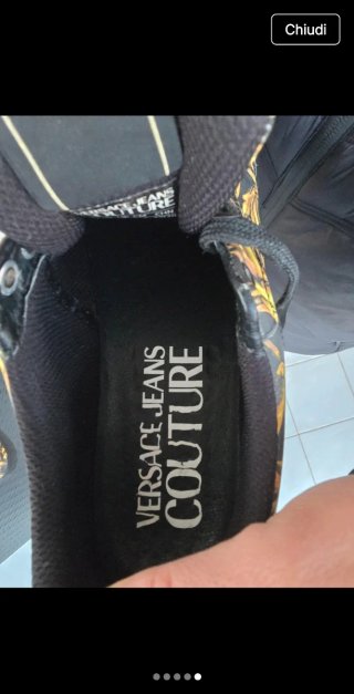 Scarpe Versace Jeans Couture nere e oro
