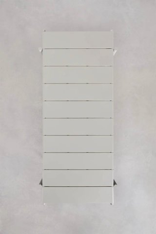 Mesa Comedor Tossa Acero Blanca 235x105 cm Sklum