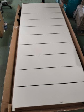 Mesa Comedor Tossa Acero Blanca 235x105 cm Sklum