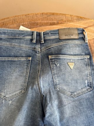 Pantalones Guess Mujer Azules Desgastados