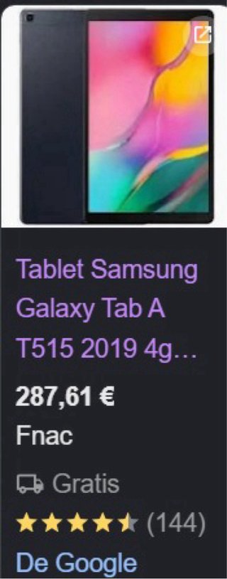 Samsung Galaxy Tab A Gris